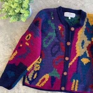 Peruvian Connection Artisan Knit Cardigan